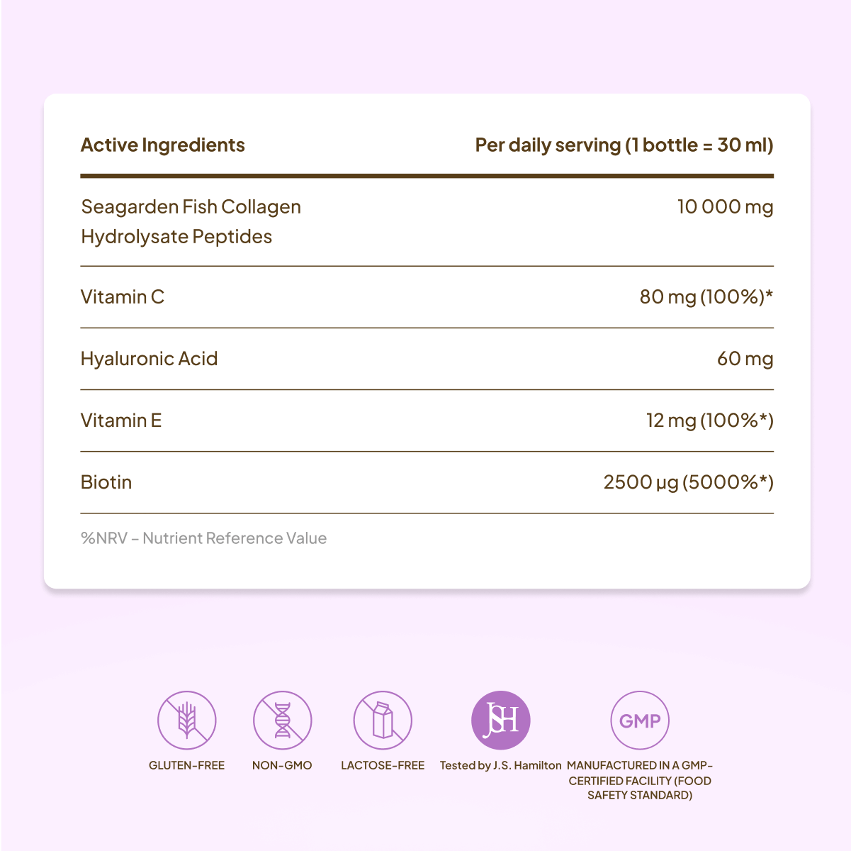 Premium Collagen Shot 10,000 mg, Forest Fruits (15 shots)