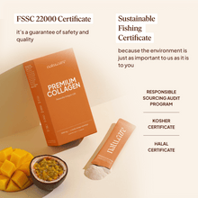 Premium Collagen Beauty 5000 mg, Mango-Frutto della passione: 7 bustine