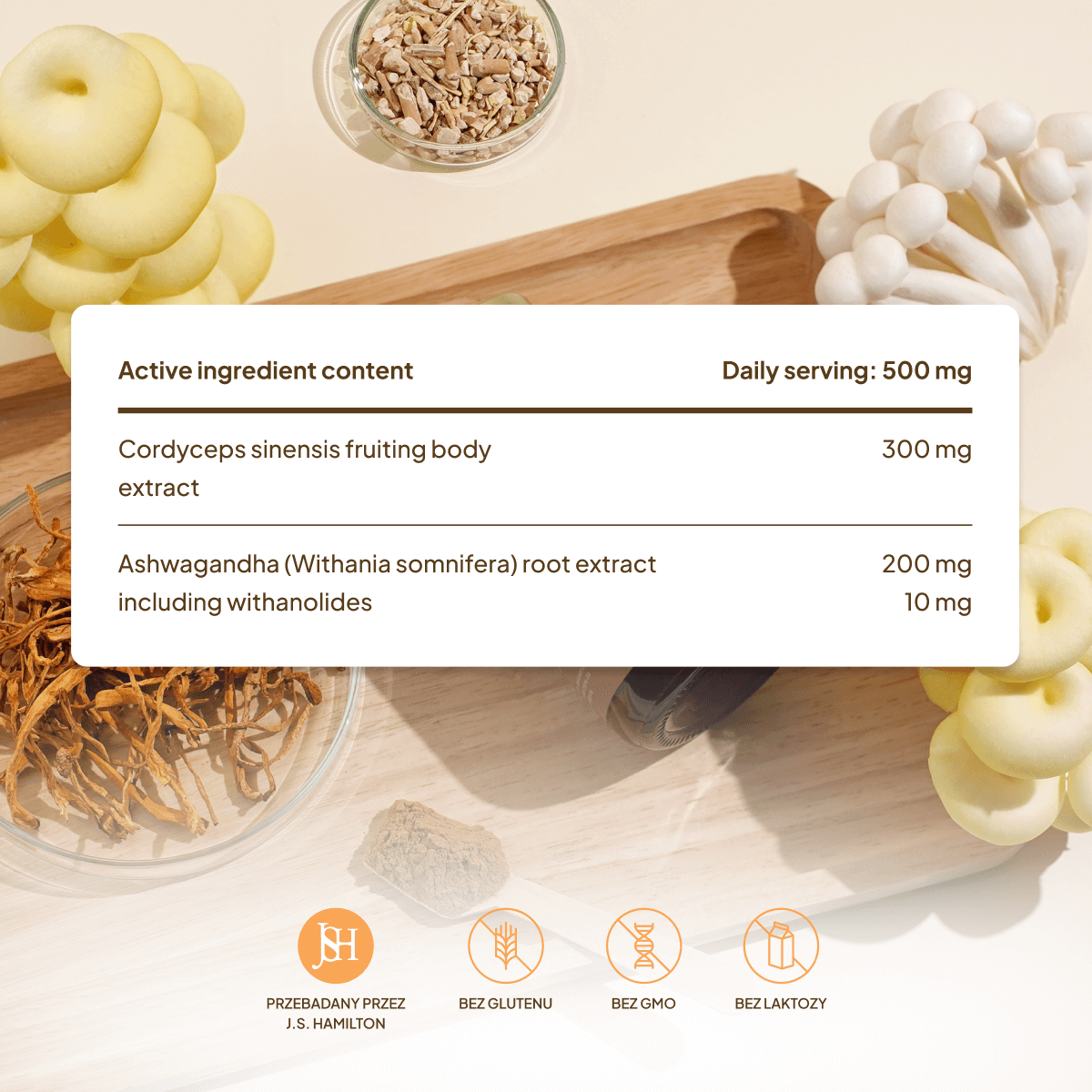 Adaptogens: Ashwagandha & Cordyceps