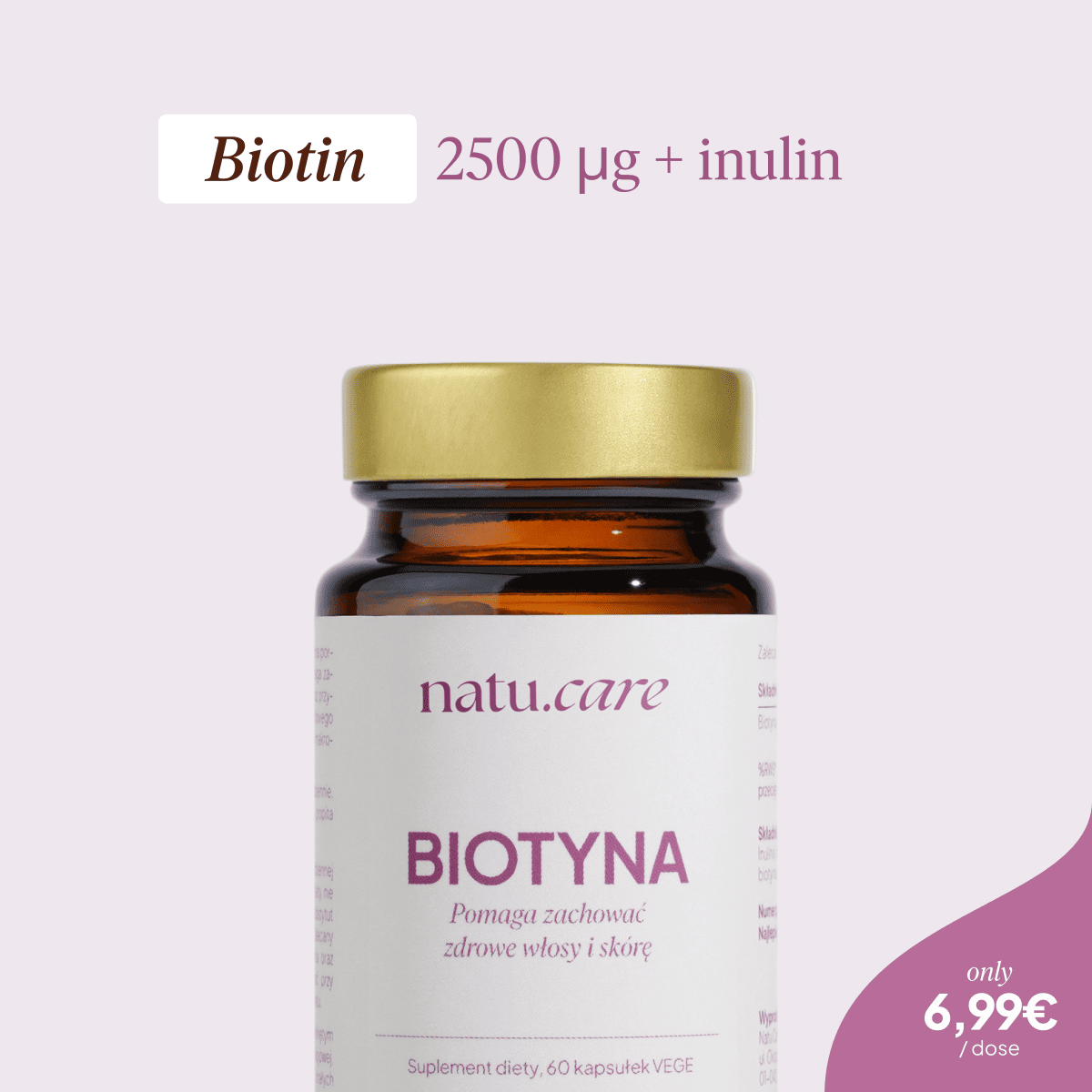 Biotina 2500 µg + inulina