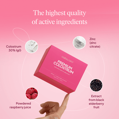 Premium Colostrum, Raspberry-Black Elderberry