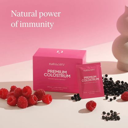 Premium Colostrum, Raspberry-Black Elderberry