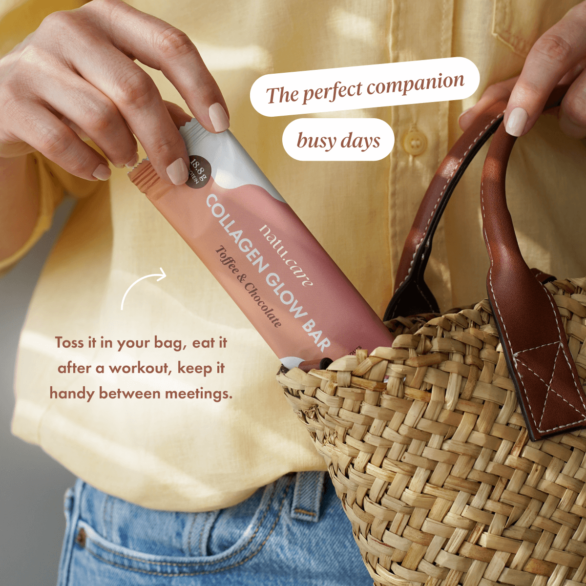Collagen Glow Bar – toffee protein bar