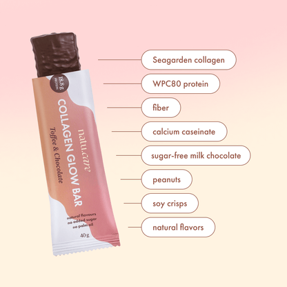 Collagen Glow Bar – toffee protein bar