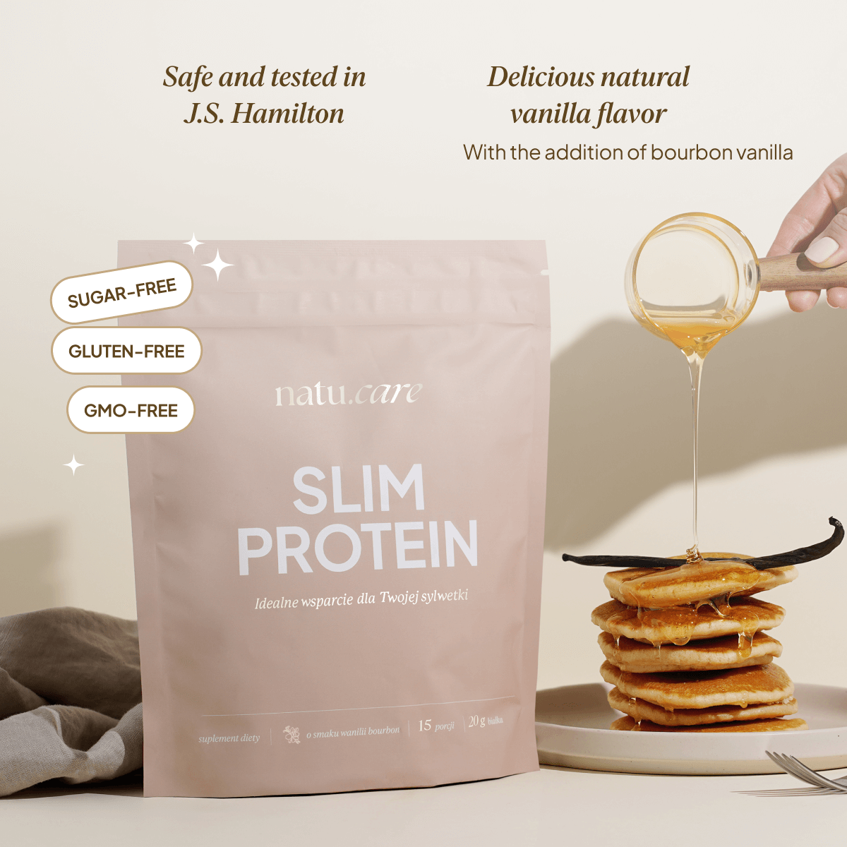 Slim Protein, Bourbon Vanilla - Body Shaping