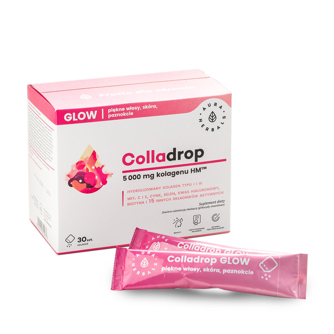 Colladrop Glow, kolagen morski 5000 mg